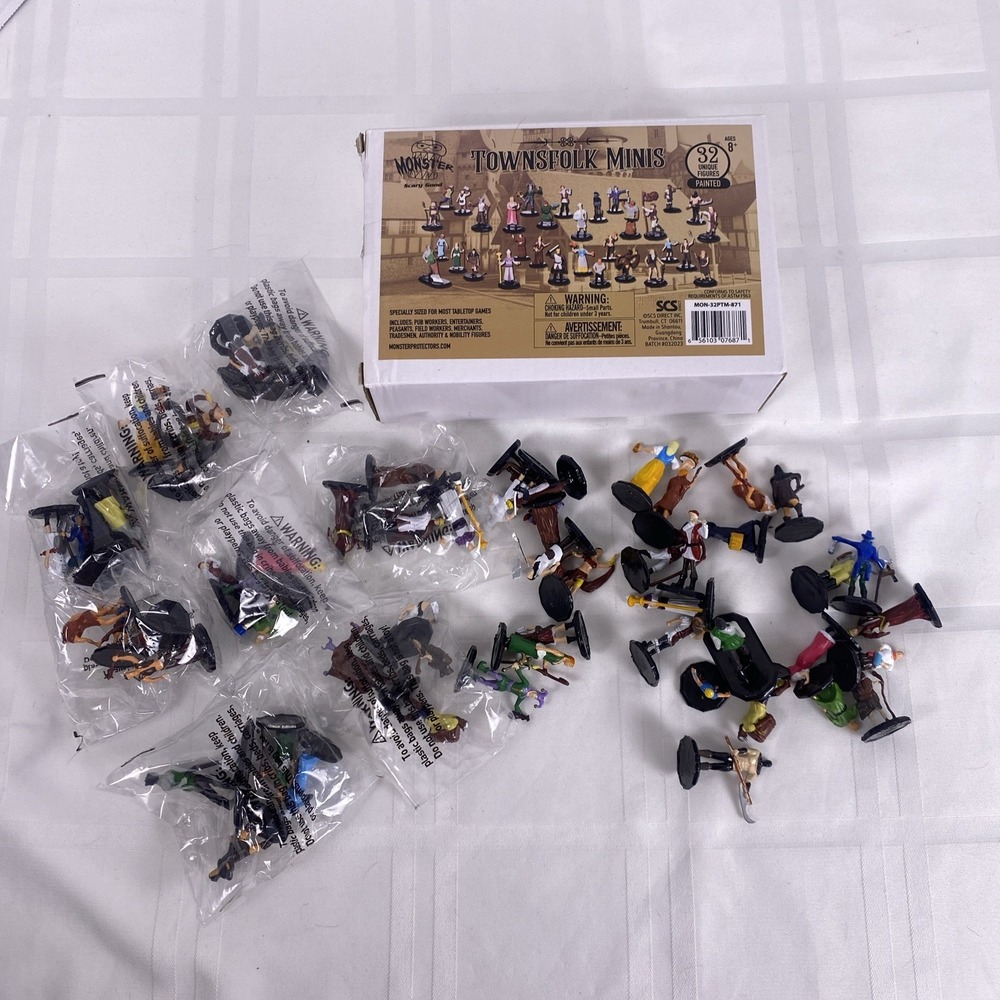 Monster Townsfolk Mini Fantasy Figures Set- 1"‎ 61 Miniatures-Great Gift Idea